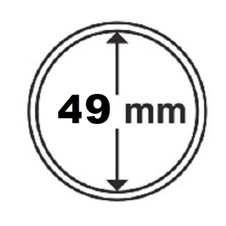 Euromince mince 49 mm Leuchtturm kapsula (1 ks)