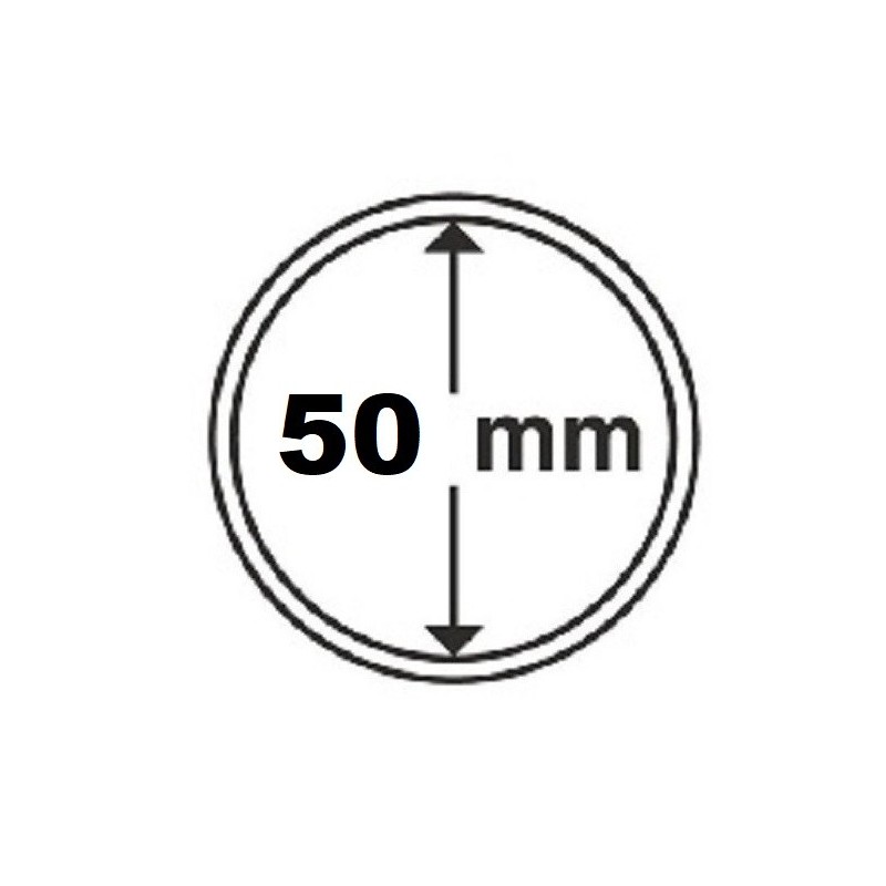 Euromince mince 50 mm Leuchtturm kapsula (1 ks)