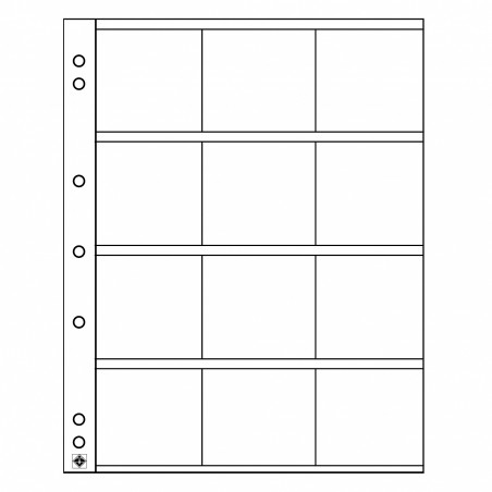 euroerme érme 5 lap a Leuchtturm NUMIS albumba 50x50 mm zsebekkel