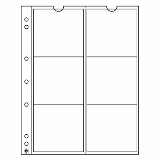 Euromince mince 5 listov do albumov Leuchtturm NUMIS do 55 mm