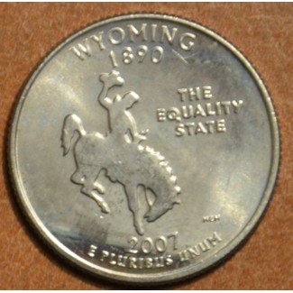 eurocoin eurocoins 25 cent USA 2007 Wyoming \\"D\\" (UNC)