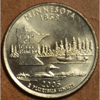 eurocoin eurocoins 25 cent USA 2005 Minnesota \\"D\\" (UNC)