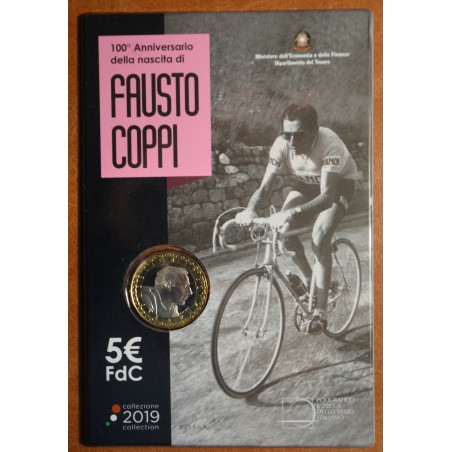 eurocoin eurocoins 5 Euro Italy 2019 - Fausto Coppi (BU)