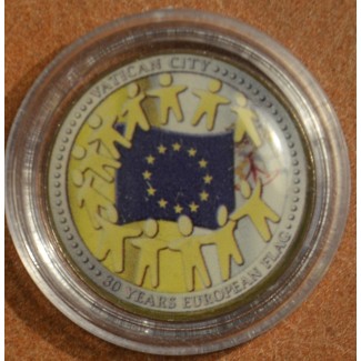 Euromince mince 2 Euro séria Európa -30 rokov vlajky vo farbách Vat...