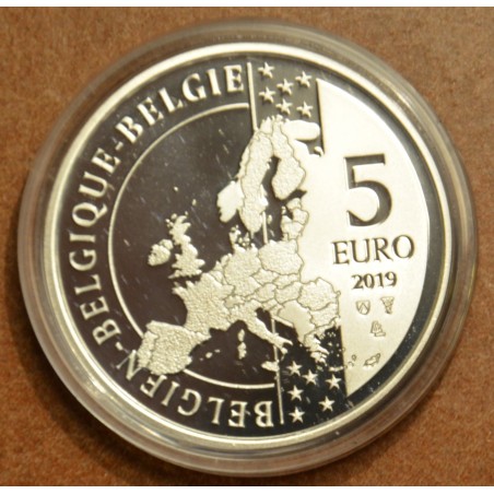 Euromince mince 5 Euro Belgicko 2019 - Prvý človek na mesiaci (Proof)