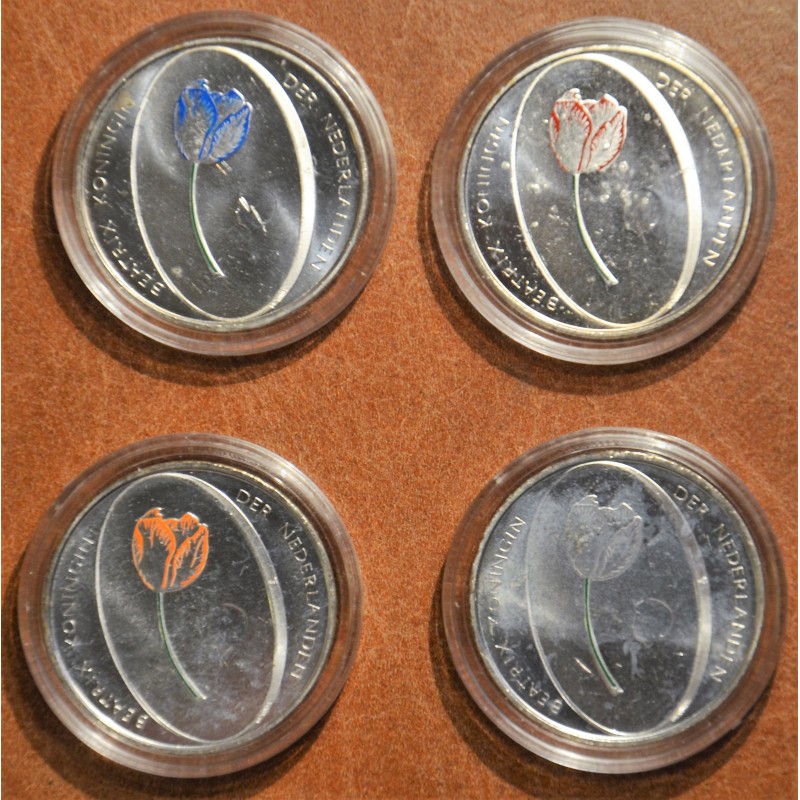 euroerme érme 5 Euro Hollandia 2012 - Tulipán (4x UNC)