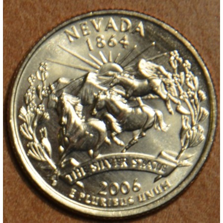 eurocoin eurocoins 25 cent USA 2006 Nevada \\"D\\" (UNC)