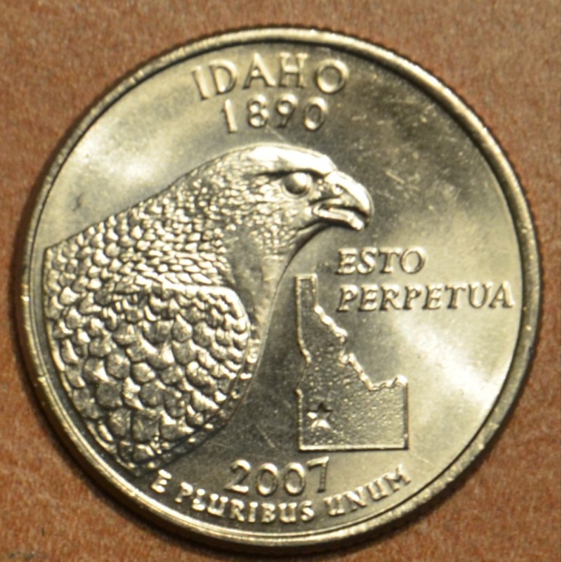 eurocoin eurocoins 25 cent USA 2007 Idaho \\"D\\" (UNC)