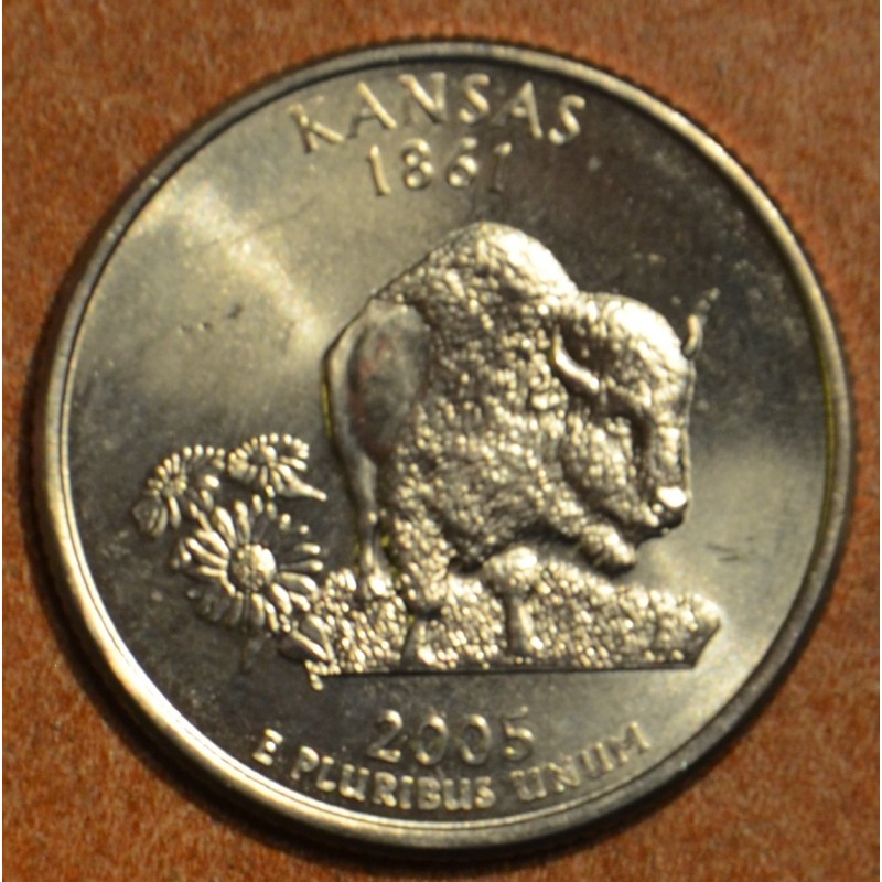 Euromince mince 25 cent USA 2005 Kansas \\"D\\" (UNC)