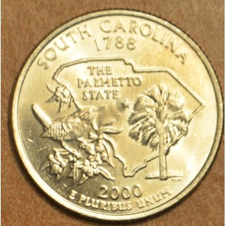 eurocoin eurocoins 25 cent USA 2000 South Carolina \\"D\\" (UNC)