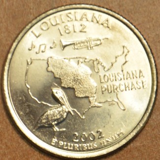 euroerme érme 25 cent USA 2002 Louisiana \\"D\\" (UNC)
