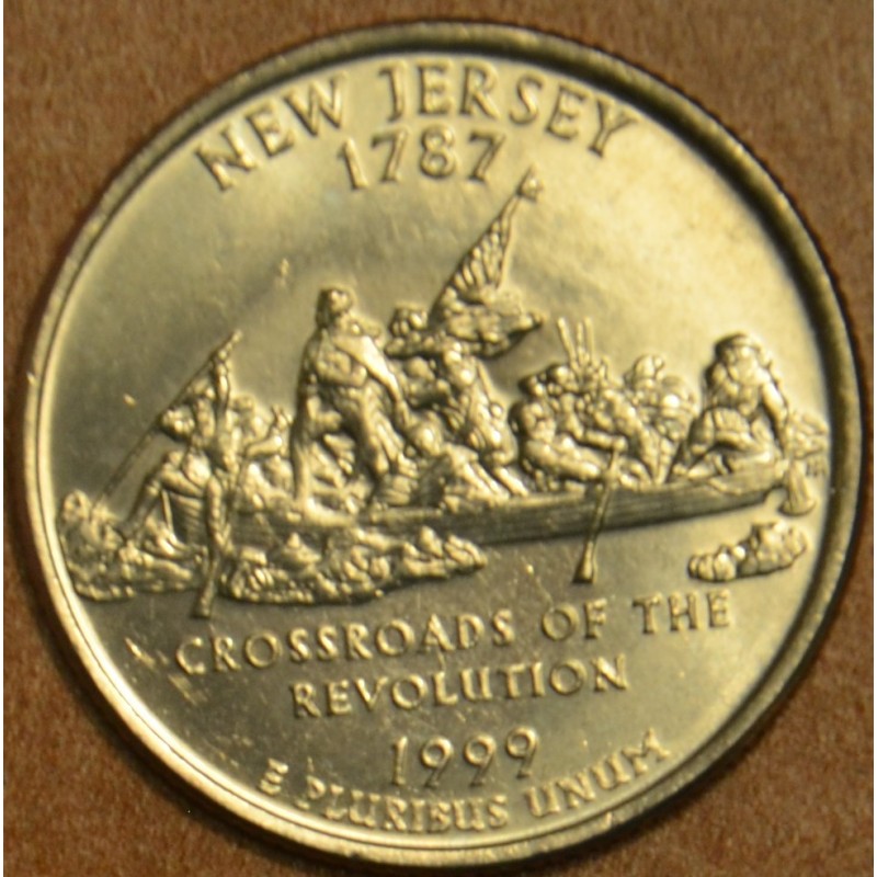 eurocoin eurocoins 25 cent USA 1999 New Jersey \\"D\\" (UNC)