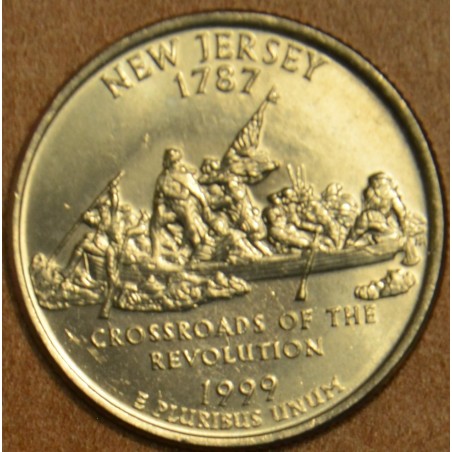 euroerme érme 25 cent USA 1999 New Jersey \\"D\\" (UNC)