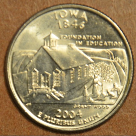 eurocoin eurocoins 25 cent USA 2004 Iowa \\"D\\" (UNC)