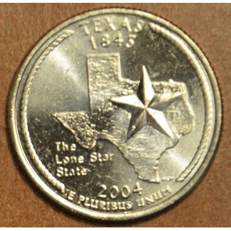 euroerme érme 25 cent USA 2004 Texas \\"D\\" (UNC)