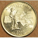 25 cent USA 2000 Massachusetts "D" (UNC)