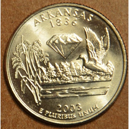 eurocoin eurocoins 25 cent USA 2003 Arkansas \\"D\\" (UNC)