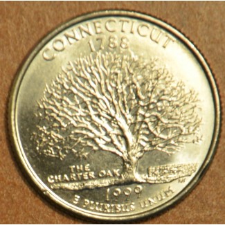 Euromince mince 25 cent USA 1999 Connecticut \\"D\\" (UNC)