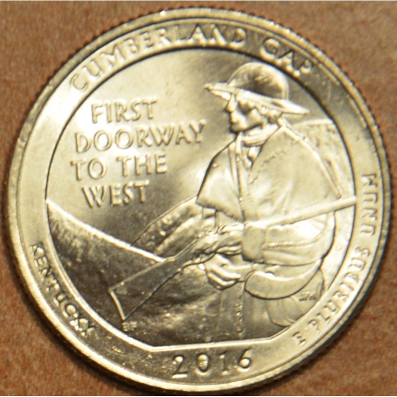 Euromince mince 25 cent USA 2016 Cumberland Gap \\"D\\" (UNC)