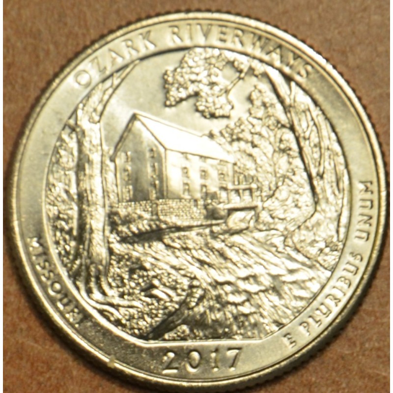 euroerme érme 25 cent USA 2017 Ozark Riverways \\"D\\" (UNC)