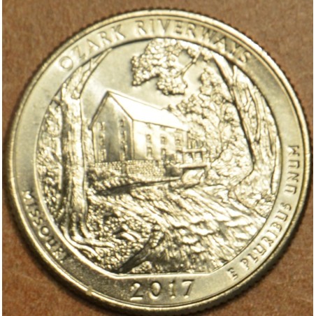Euromince mince 25 cent USA 2017 Ozark Riverways \\"D\\" (UNC)