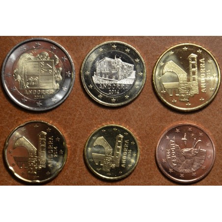 eurocoin eurocoins Set of 6 Euro coins Andorra 2014 (UNC)