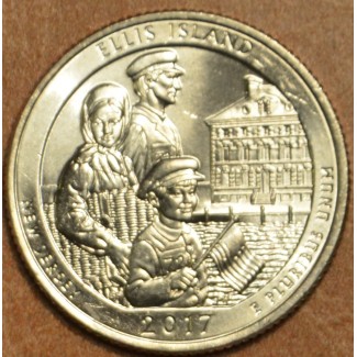 euroerme érme 25 cent USA 2017 Ellis Island \\"D\\" (UNC)
