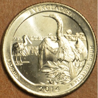 eurocoin eurocoins 25 cent USA 2014 Everglades \\"D\\" (UNC)