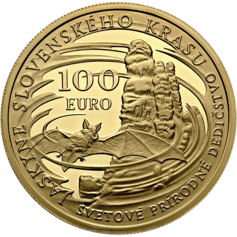 Euromince mince 100 Euro Slovensko 2017 - Jaskyne Slovenského krasu...