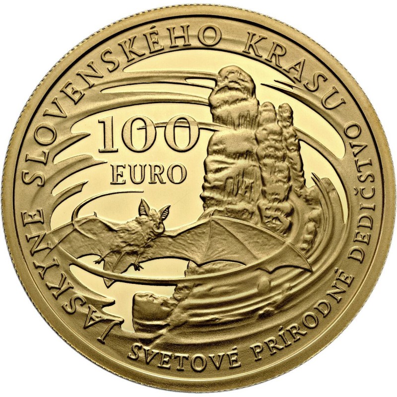 euroerme érme 100 Euro Szlovákia 2017 - A szlovák karszt barlangjai...