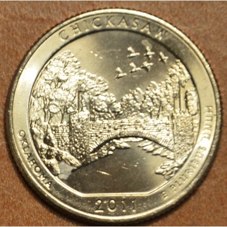 eurocoin eurocoins 25 cent USA 2011 Chickasaw \\"D\\" (UNC)