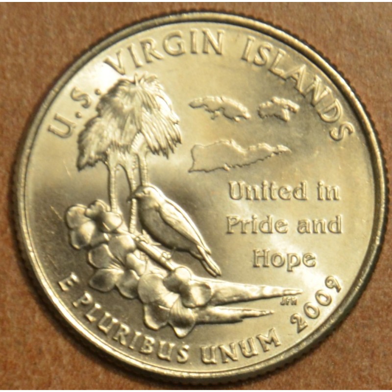 Euromince mince 25 cent USA 2009 US Virgin Islands \\"D\\" (UNC)