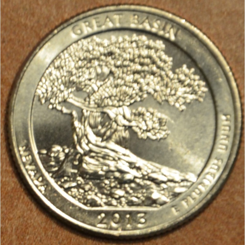 eurocoin eurocoins 25 cent USA 2013 Great Basin \\"D\\" (UNC)