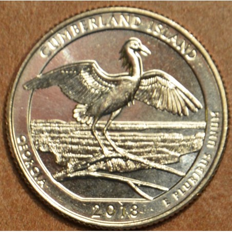 eurocoin eurocoins 25 cent USA 2018 Cumberland Island \\"D\\" (UNC)