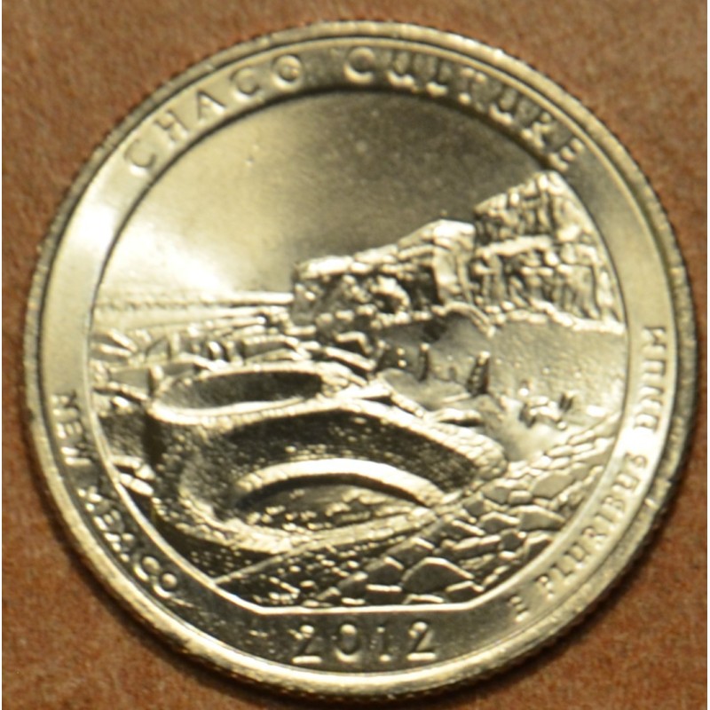 eurocoin eurocoins 25 cent USA 2012 Chaco Culture \\"D\\" (UNC)