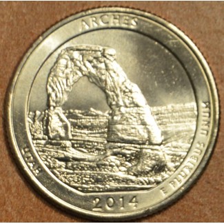 eurocoin eurocoins 25 cent USA 2014 Arches \\"D\\" (UNC)