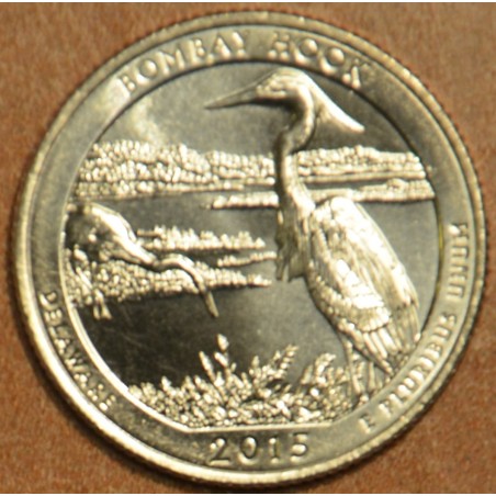 eurocoin eurocoins 25 cent USA 2015 Bombay Hook \\"D\\" (UNC)
