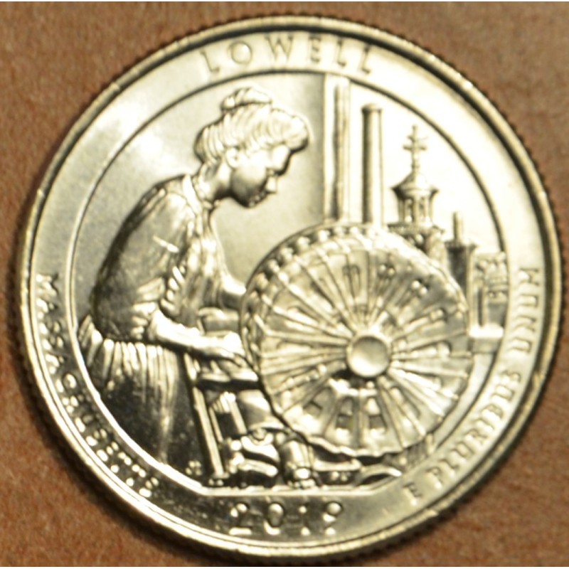 eurocoin eurocoins 25 cent USA 2019 Lowell \\"D\\" (UNC)