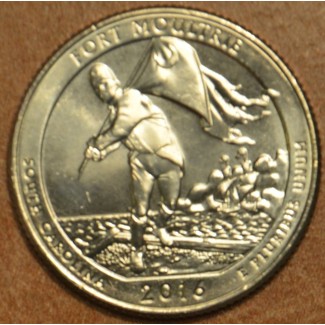 eurocoin eurocoins 25 cent USA 2016 Fort Moultrie \\"D\\" (UNC)