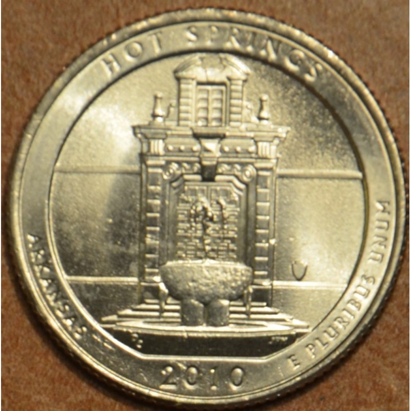 eurocoin eurocoins 25 cent USA 2010 Hot Springs \\"P\\" (UNC)