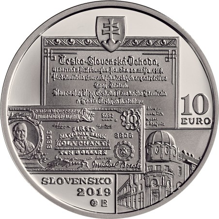 Euromince mince 10 Euro Slovensko 2019 - 150. výročie narodenia Mic...