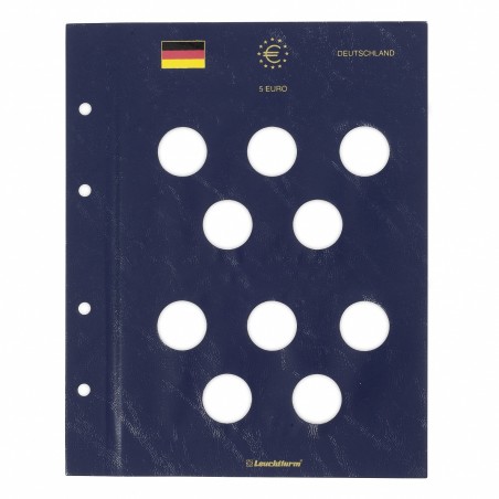 eurocoin eurocoins Sheet into Leuchtturm Vista albums for German 5 ...