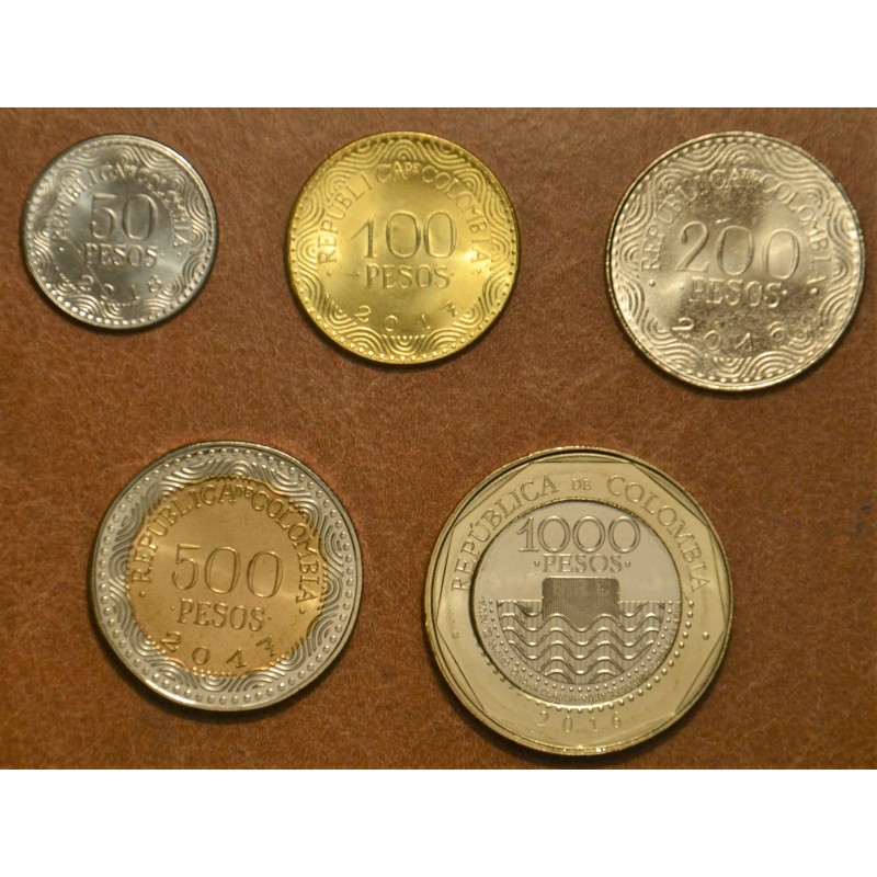 eurocoin eurocoins Columbia 5 mincí 2016-2018 (UNC)