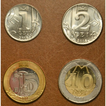 Euromince mince Moldavsko 4 mince 2018 (UNC)