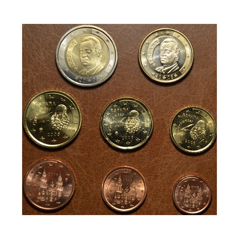 eurocoin eurocoins Set of 8 coins Spain 2006 (UNC)