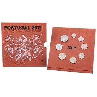 Euromince mince Portugalsko 2019 sada 8 mincí (BU)