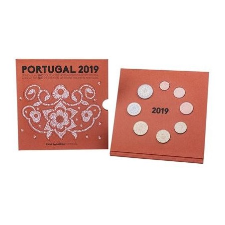 eurocoin eurocoins Portugal 2019 set of 8 coins (BU)