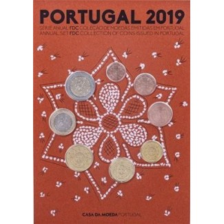 euroerme érme Portugália 2019 - 8 részes forgalmi sor (UNC)