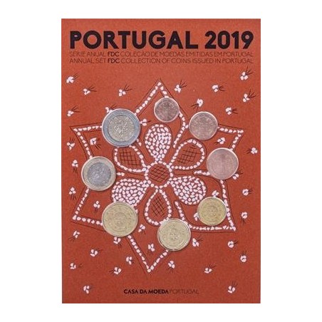 euroerme érme Portugália 2019 - 8 részes forgalmi sor (UNC)