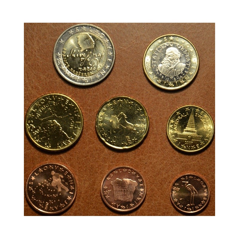 eurocoin eurocoins Set of 8 coins Slovenia 2007 (UNC)